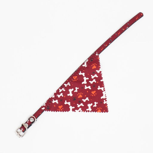 Ошейник с косынкой Яркая жизнь, 32 х 1 см, бордовый - Пижон фото 7