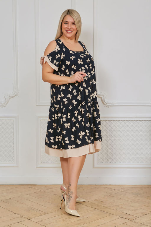 Сарафан Luxury Moda 1079 темно-синий