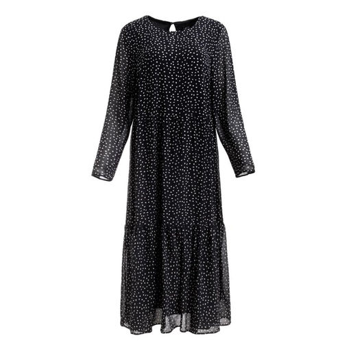Платье женское миди MIST plus-size, чёрное, размер 54