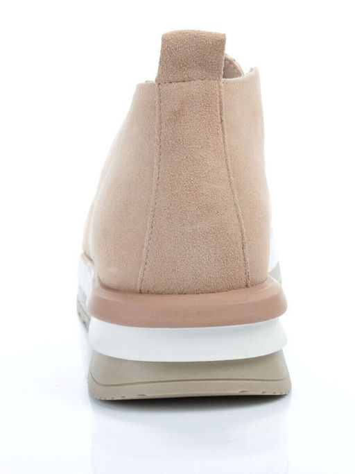 01-5576-6 BEIGE Ботинки демисезонные женские (натуральная замша, байка)