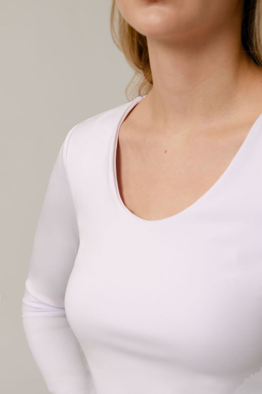 Арт. 12802/4 Лонгслив облегающий 44-50 (4 шт) Цвет:белый