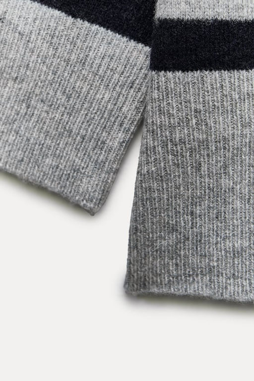 STRIPED KNIT CARDIGAN 100% WOOL - Zara фото 14