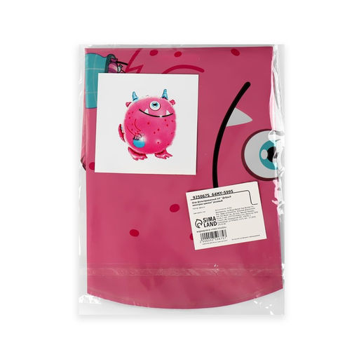 Цена за 5 шт. Воздушный шар фольгированный 14" «Монстрик-циклоп», фигура, для палочки