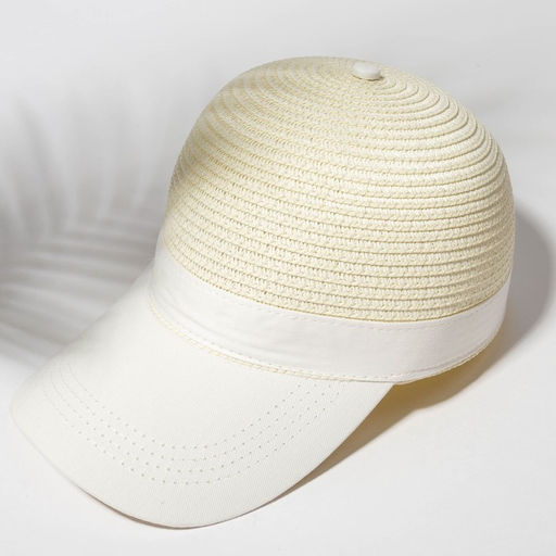 Кепка женская плетеная MINAKU, молочный, размер 56-58