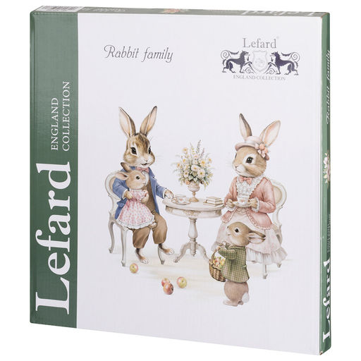 ТАРЕЛКА ОБЕДЕННАЯ LEFARD RABBITS FAMILY 25,5 СМ  фото 2