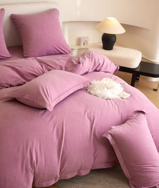 КПБ Mency Winni Бархатный Сатин на резинке по кругу MENBSR09 Евро