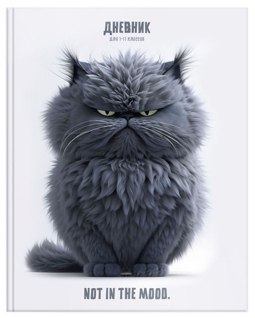 Дневник тв. об., 1-11 кл. "Не в духе" (ДУТ-НВД, 260648, Schoolformat) глянцевая ламинация