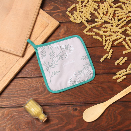 Прихватка Доляна Live is good 17х17 см, 35% хл, 65% пэ, ватин 250 г/м2  фото 5