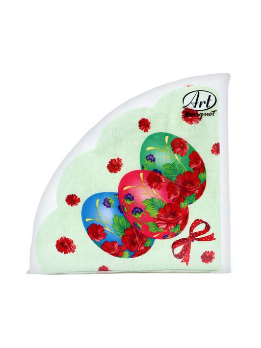 Цена за 2 шт. Салфетки пасхальные бумажные Праздничная, 3 слоя, d=32 см, 12 шт