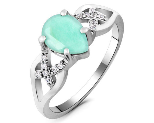 Кольцо, изумруд берилл, Корона