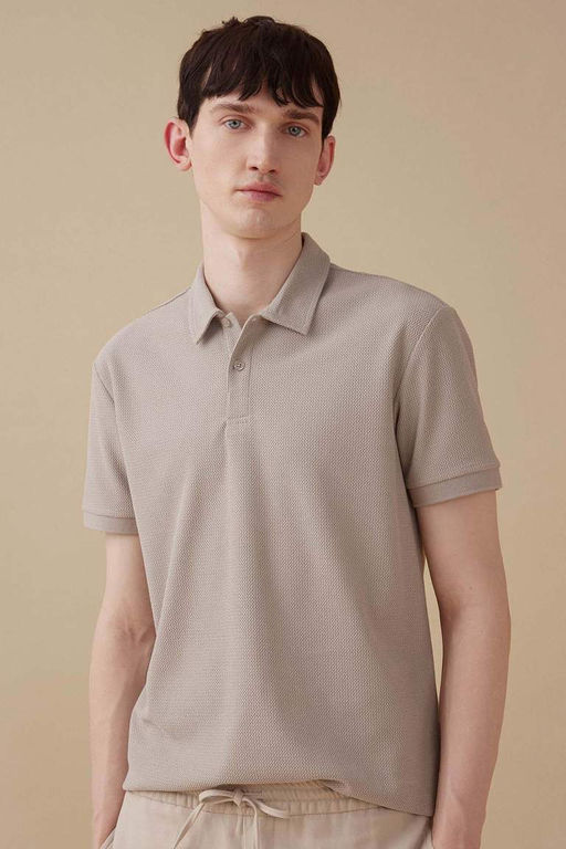 Modern Fit Basic Duz K?sa Kollu Polo Tisort - Defacto фото 8