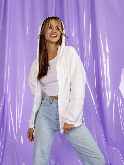 Толстовка футер 3х нитка с начесом.арт.286-28,молочная - Binita фото 5