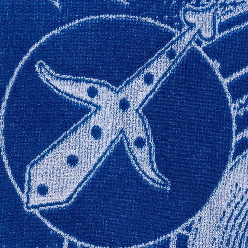 Полотенце махровое Этель Знаки зодиака: Стрелец синий, 67х130 см, 100% хлопок, 420гр/м2  фото 3