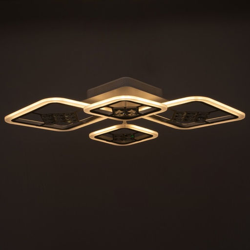 Люстра с ПДУ 1548/4WT LED 96 Вт 3000-6000К диммер белый 71×10 см BayerLux