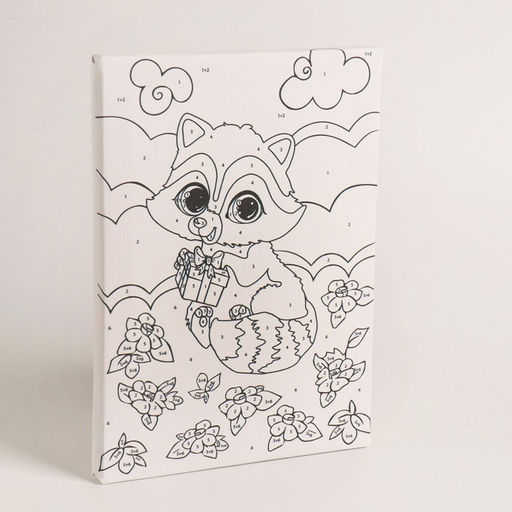 Картина по номерам Енотик на полянке 21 15 см - Школа талантов фото 4