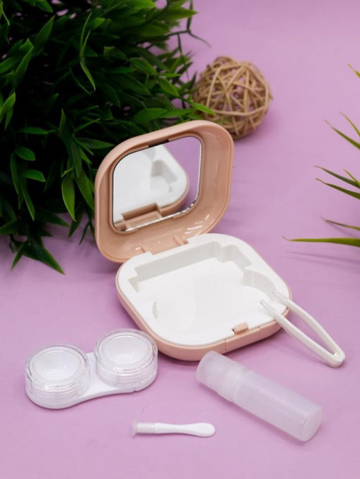 Контейнер для линз Smooth, pink
