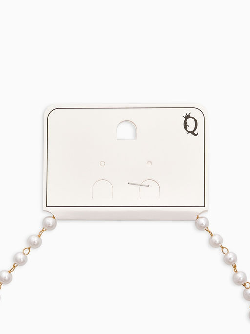 Цена за 2 шт. Колье на жемчужной дорожке «Вишенка», цветная в золоте 40, d=6