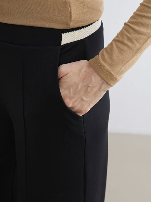 Standart Fit Geni? Pa?a Kad?n Pantolon