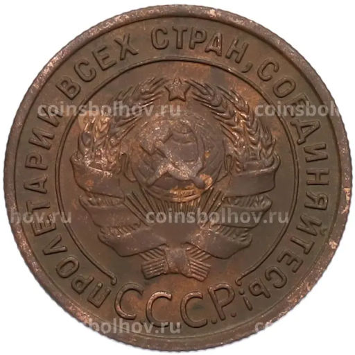 Монета 1 копейка 1924 года