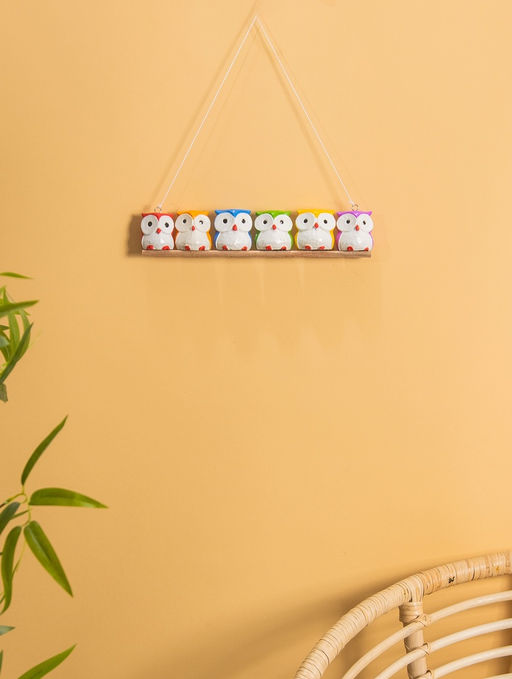 Сувенир подвесной «Совята на ветке», 33×5×6 см, дерево