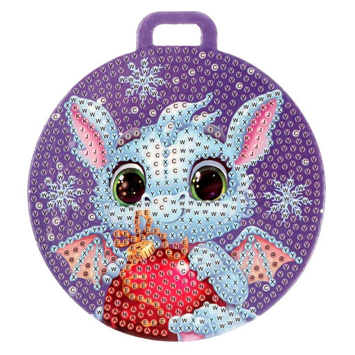 Алмазная мозаика на новый год с частичным заполнением для детей на подвеске «Дракоша», набор для творчества