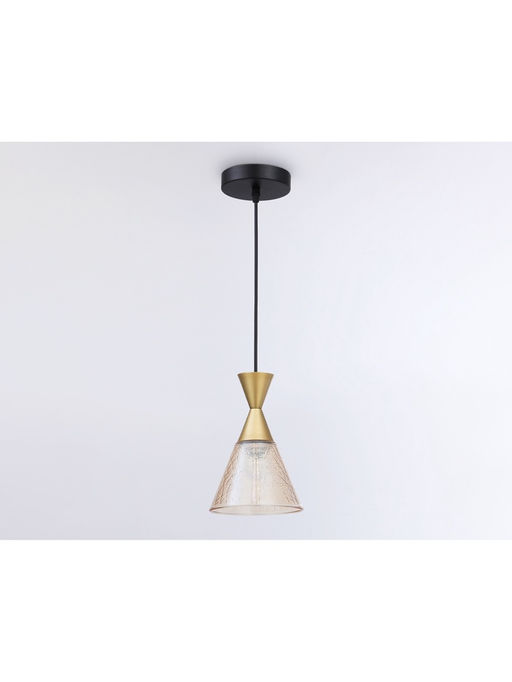 Светильник подвесной TR3173, 1хE27, 60Вт, d15,5 h100 см, цвет золото