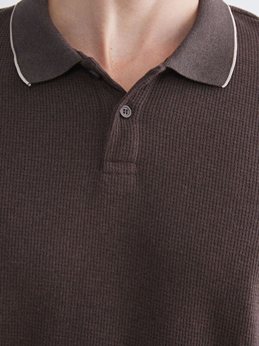 Polo Yaka Erkek Sweatshirt