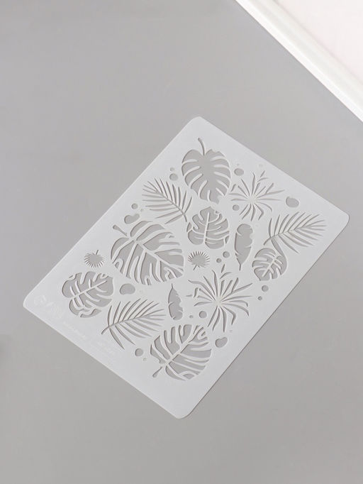 Цена за 4 шт. Трафарет пластик А5 «Монстера», 14.8×21 см