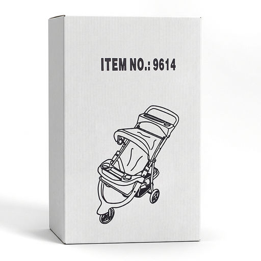 Коляская кукольная металлическая, 3-х колесная, с корзиной, козырьком и столиком