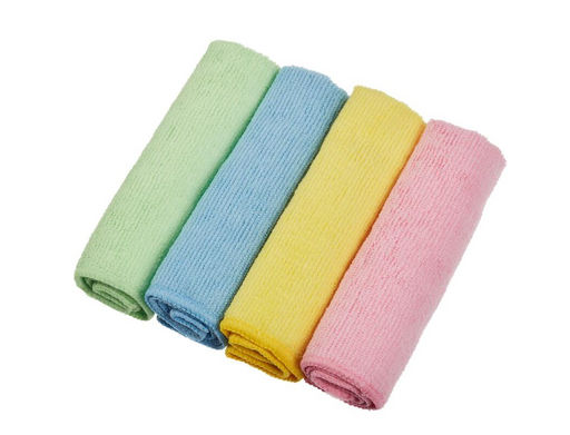 Салфетка из микрофибры 30*30см 200гр/м2 ультразвуковая резка Синяя