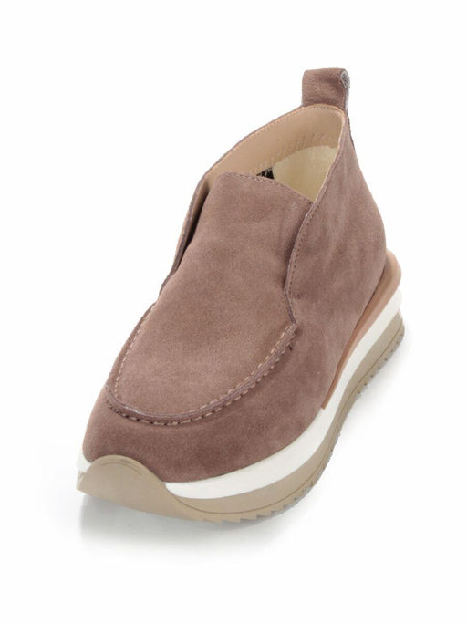 01-5576-5 BROWN Ботинки демисезонные женские (натуральная замша, байка) - No name фото 5