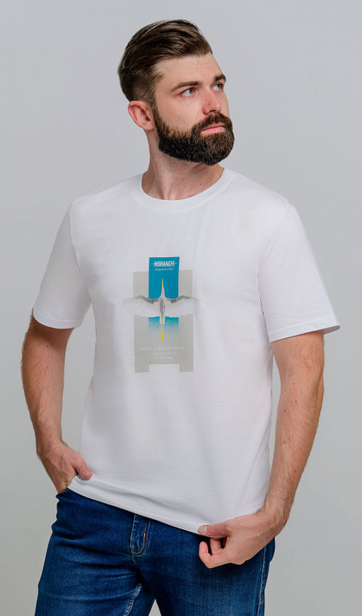 Арт. 61143 Футболка мужская 48-56 (5 шт) Цвет:белый - Идеал фото 2