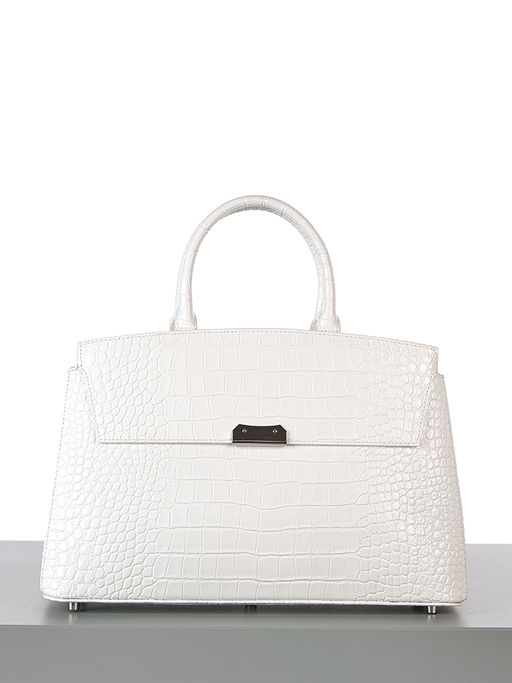 LACCOMA сумка НИ8099-белый натуральная кожа хлопок фото 3