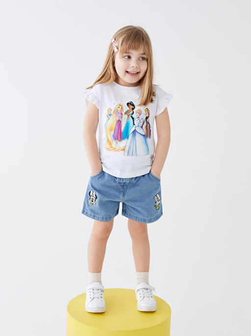 Beli Lastikli Disney Nak??l? K?z Bebek Jean ?ort