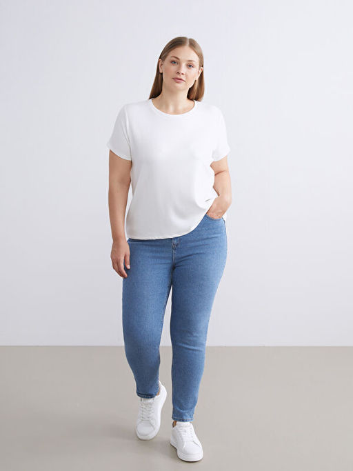 Mom Fit Kad?n Jean Pantolon