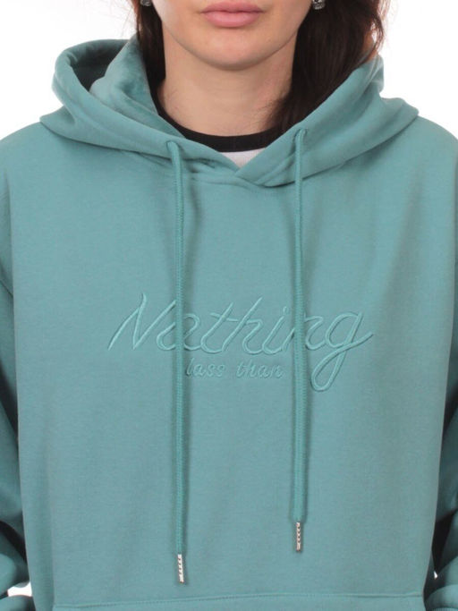 A17 TURQUOISE Толстовка женская с капюшоном (85% хлопок, 15% полиэстер) - Fashion фото 3