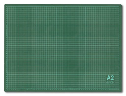 Gamma DK-002 Мат для резки ПВХ 60 см х 45 см в пакете формат А2/зеленый
