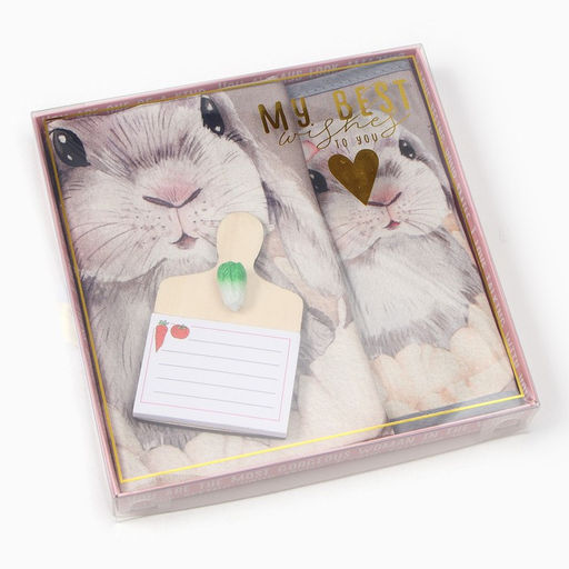 Набор подарочный Зайка полотенце 40х73см, прихватка 19х19см, магнит 11х7см - Этель фото 18