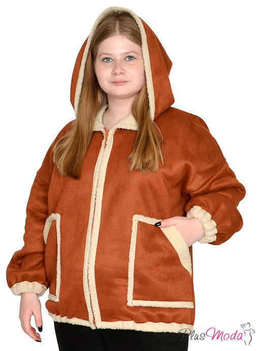 Дубленка-куртка Модель №1791 размеры 44-84 - Plusmoda фото 4