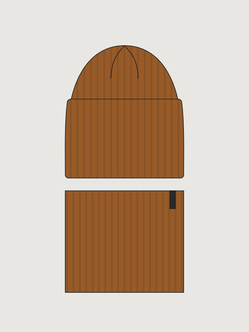 Комплект шапка и снуд 12з51926 кэмел