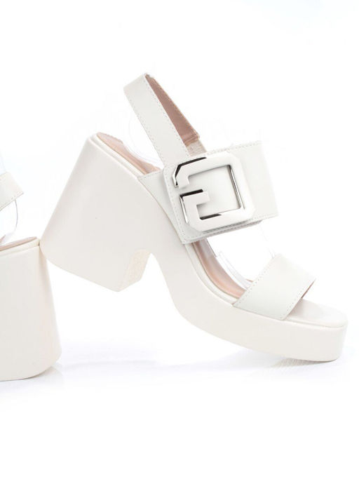 08-PEY330-1 LT. BEIGE Босоножки женские (натуральная кожа) - Фабричный китай фото 11