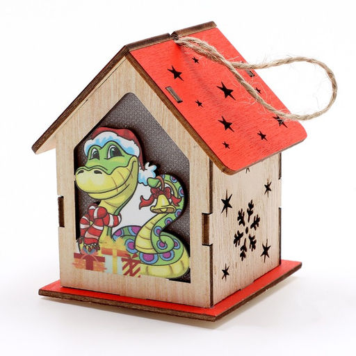 Декор с подсветкой Сказочный дом, 6.5?6.5?8.5 см