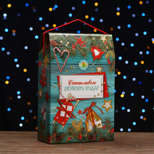 Коробка подарочная Сумка бирюзовая, 22,5 х 34 х 10 см - Simaland фото 2