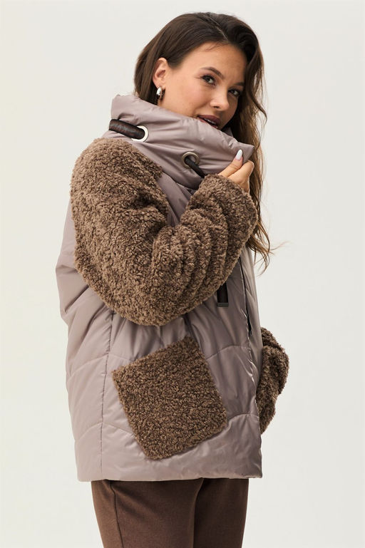 Куртка Magia mody 2339 коричневые тона