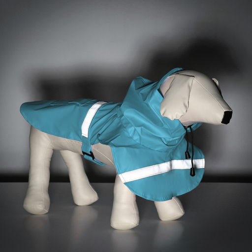 Дождевик для собак, размер XS (ДС 15-20, ОГ 17-22, ОШ 13-17 см), голубой - Simaland фото 22