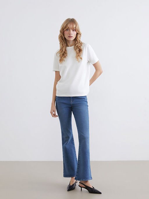 Flare Kad?n Jean Pantolon