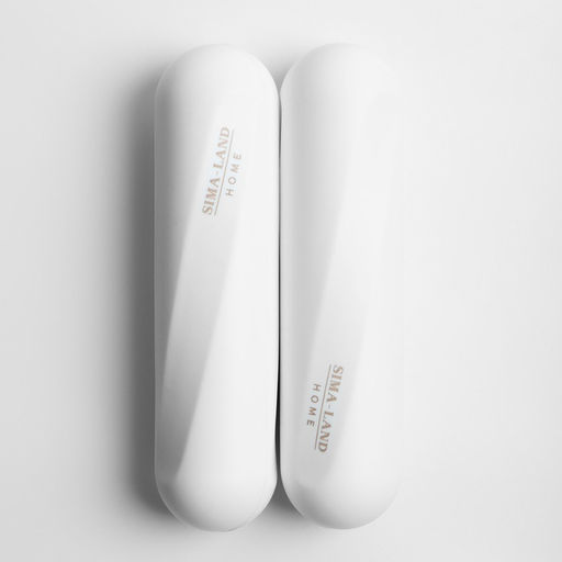 Гантели Sima-Land Home, 2 шт., 1 кг, цвет белый, для универсального отягощения