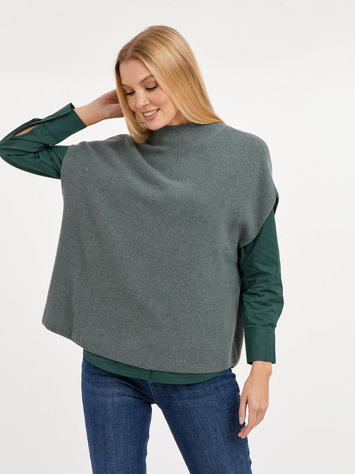 водолазка женская свободного кроя без рукавов - Glenfield фото 4