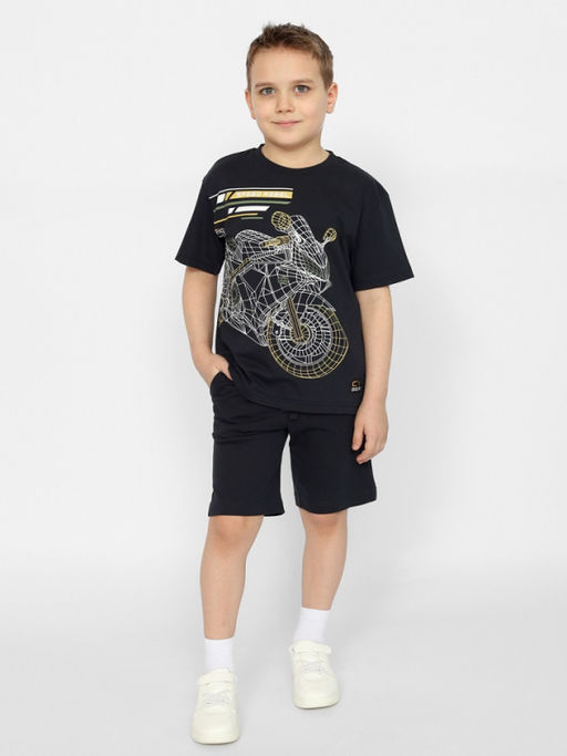CRB wear / CSJB 63564-48-374 Футболка для мальчика,темно-серый/Ex.Cherubino  фото 2