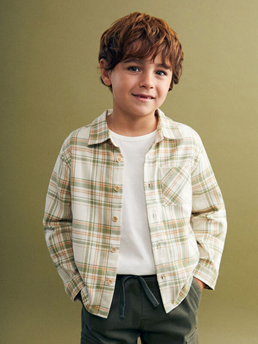 Rahat Kal?p Ekose Erkek ?ocuk Oduncu G?mlek